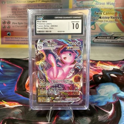 Mew VMAX 269/264 SWSH08 Fusion Strike Secret Rare Alternate Art Holo CGC 10