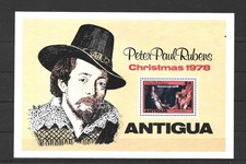 Antigua 1978 Christmas Mini Sheet MNH