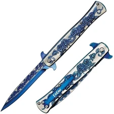 ElitEdge Assisted Folding Knife 4 Spear Point Blade Stainless Steel Construction