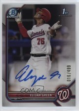 2022 Bowman Draft Chrome Pick Refractor 16/499 Elijah Green #CDA-EG Auto 1cc7