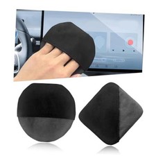 Car Screen Cleaner, Microfiber Auto Screen Cleaning Pad, Square Round,2Pcs