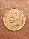 * 1901 * SOLID+ GEM BU MS INDIAN HEAD PENNY * FROM ORIGINAL COLLECTION