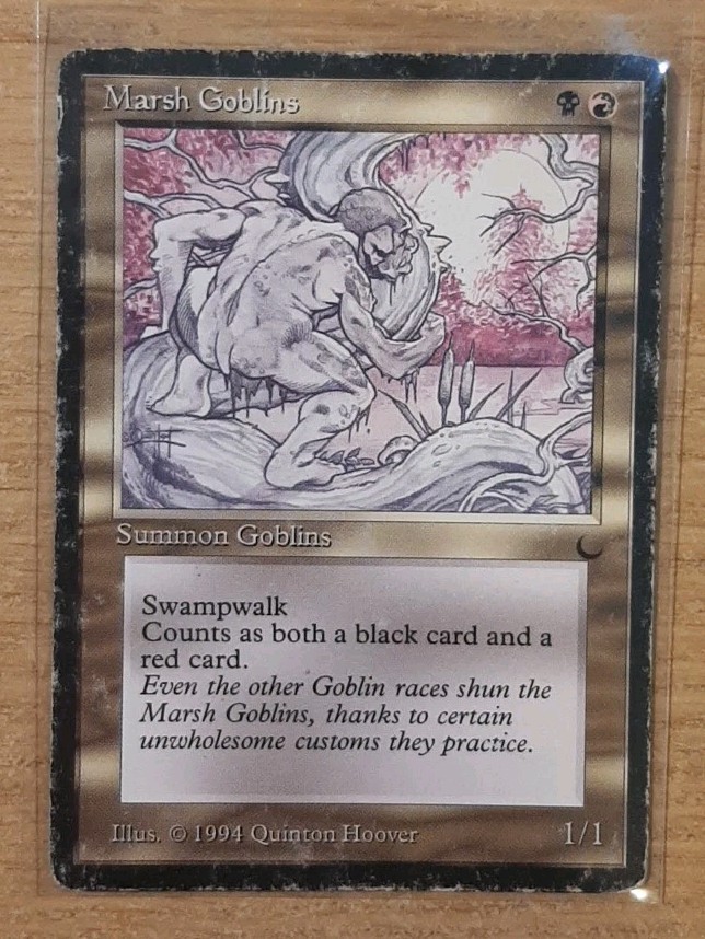 1994 MAGIC THE GATHERING THE DARK MARSH GOBLINS TD25