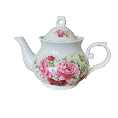 Vintage Beautiful formalities style Floral Rose Scene Tea Pot, 8  X 6  4 cups