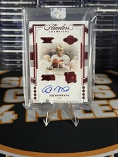 2022 Panini Flawless Joe Montana Autograph Champions Signature Ruby Auto #1/15