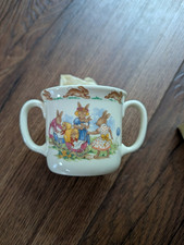 Royal Doulton Bunnykins 2 Handled Hug-A-Mug Tasse 1987 New in box