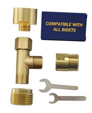 Universal Bidet T Adapter for Any Brand Bidet Hose, All-in-One Solution fit