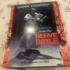Laurie Anderson The Nerve Bible Signed First Edition 