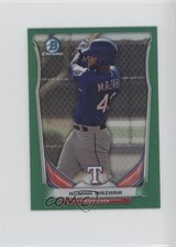 2014 Bowman Chrome Minis Green Refractor 11/15 Nomar Mazara #306 0g4