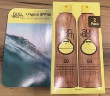 SUN BUM SPF 50 Sunscreen Spray 2 Pack 5oz Each Exp 12/2027 BRAND NEW 