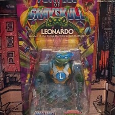 Mattel TMNT Turtles of Grayskull Leonardo Action Figure Boxed w  Comic Book