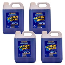 4 x Polygard - Arctic Screenwash Concentrated Screen Wash Polyguard Non Smear 5L 1.30 per litre
