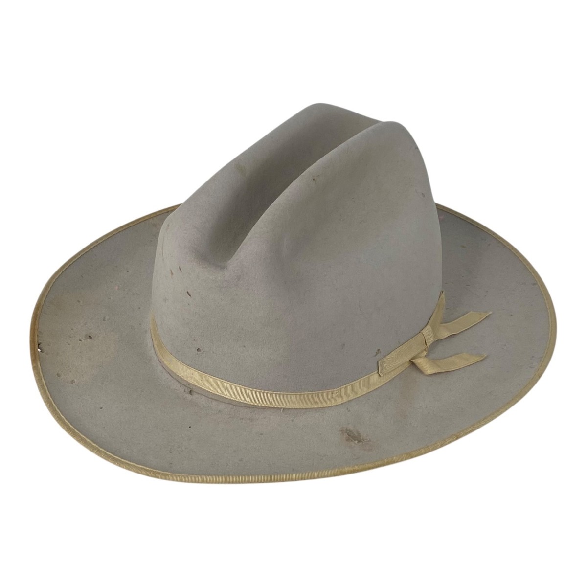 Stetson Open Road Silver Belly XXXX Beaver Hat Size 7-1/4 L Brim