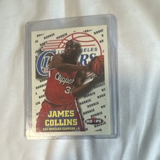 NBA Hoops James Collins Rookie #190 Los Angeles Clippers Basketball Card. rookie card picture