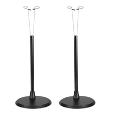 Fits 24 Inch Doll Adjustable Doll Stand Waist 1.8" - 2.6"(Black, 2pcs)