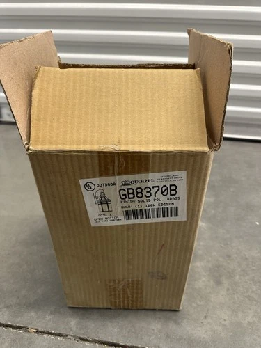 Quoizel GB8370B Open Bottom Outdoor Mini Lantern in Brass - Picture 2 of 4