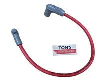 18" Replacement MSD Blaster 3 Ignition to HEI Coil Wire 8.5mm 90° Red 84059