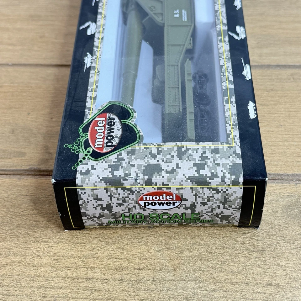 Model Power HO Scale 99163 US ARMY BIG GUN Train Car  New in Box - Image 3 of 4