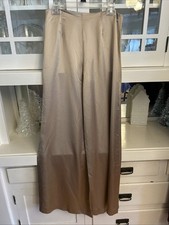 Ralph Lauren purple label 100 Silk Wide Leg Pants   Size 30 Luxury Trousers