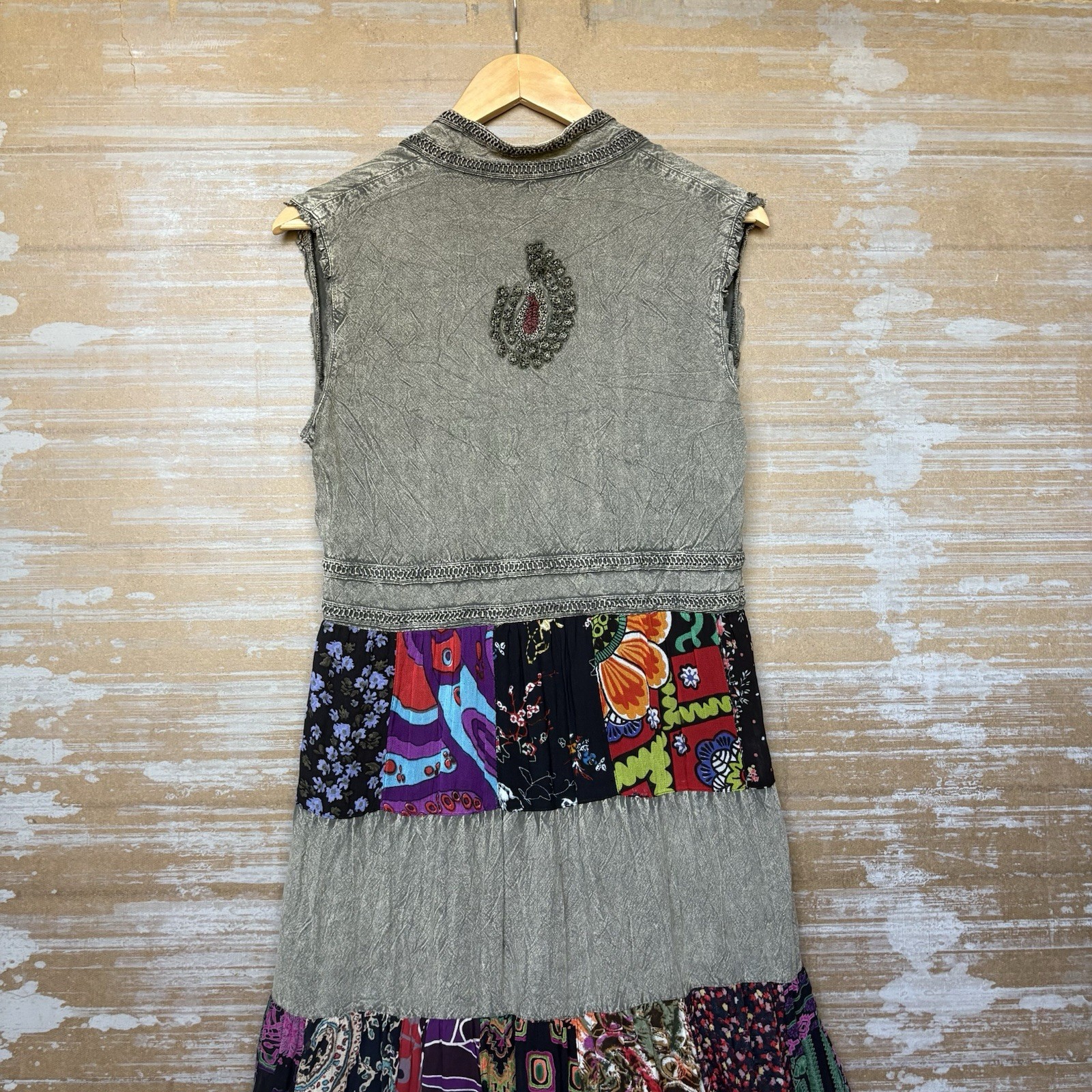 Young Threads Patchwork Embroidered Maxi Dress Hi… - image 4