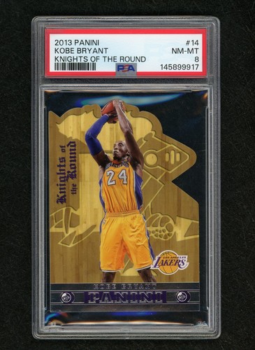 2013-14 Kobe Bryant Panini Knights OF Round LAKERS PSA 8 RT04