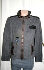 SPORTALM KITZBÜHEL Fleece Jacke grau braun  guter Zustand  Gr.  36/38