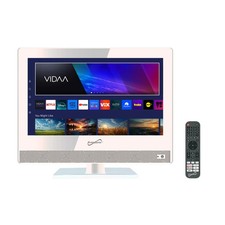 Supersonic SC-1520VTV 15.6 inch SMART LED TV 1080p HDMI ARC Wi-Fi White