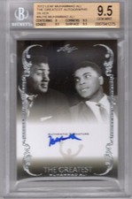 MUHAMMAD ALI 2012 LEAF THE GREATEST SILVER ON CARD AUTO 3/10 BGS GEM MINT 9.5/10