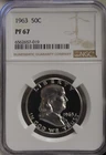 1963 US Proof Franklin Half 50c NGC PF67