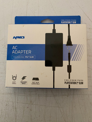 KMD PS2 Slim AC Adapter Power Supply For Sony PlayStation 2 New Sealed