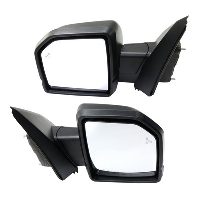 Mirror For 2015-2018 Ford F-150 Heated Power Folding Set of 2 LH and RH Black