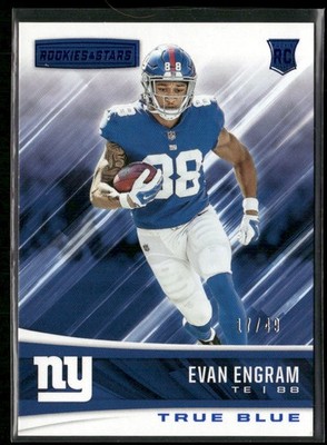 2017 Panini Rookies & Stars #237 Evan Engram True Blue #/49