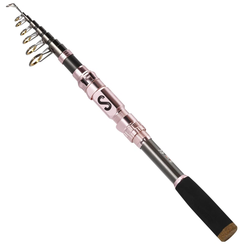 Sougayilang Portable Telescopic Fishing Rod Carbon Fiber Material And Precision