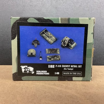 Verlinden Productions P-51B Cockpit Detail Set For Tamiya 1/48 Scale Model