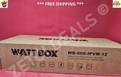 WattBox WB-800-IPVM-12 IP Power Conditioner 12-Outlet Individually Controlled