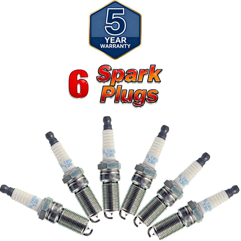 Set of 6 Laser Iridium Spark Plug Ford Mazda 3 5 6 Wagon CX-7 3811 ILTR5A-13G