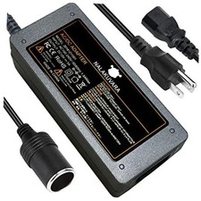 AC to DC Converter 110V to 12V 5A 60W Car Cigarette Lighter Adapter - Wall