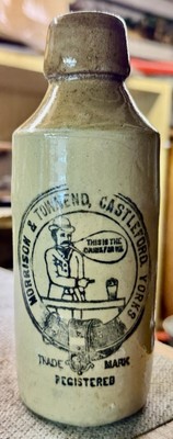 1905 Bildliches Ginger Beer - MORRISON & TOWNEND, CASTLEFORD - sprechender Mann (K273)