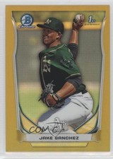 2014 Bowman Chrome Prospects Gold Refractor 14/50 Jake Sanchez #BCP88 i5q
