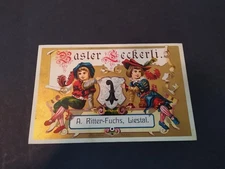 Basler Seckerli Biscuit,  Trade card Swiss Ca. 1880-90