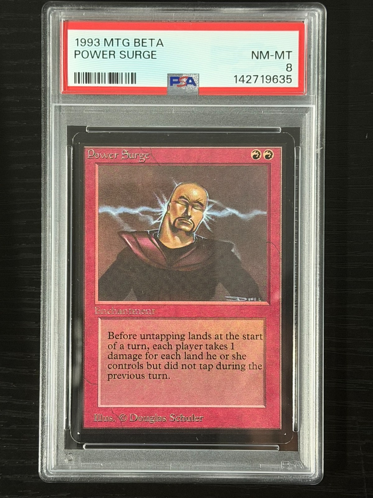 MTG PSA 8 Magic the Gathering Beta Power Surge - Vintage~!