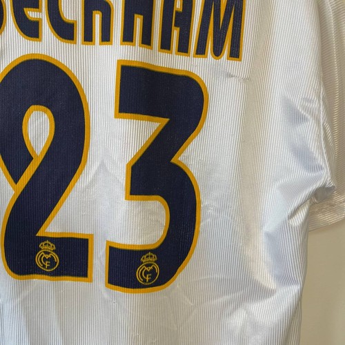 Vintage Real Madrid Home 2003/2005 David Beckham #23 Football T-Shirt Trikot L - Bild 8 von 21