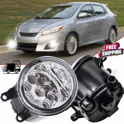 For Toyota Matrix 2009-2014 LED Front Bumper White Fog Light Lamp Left&Right