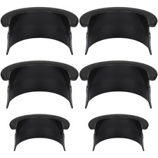 6pcs Pool Table Pockets, Plastic Black Billiard Pocket Liner 4 Corner