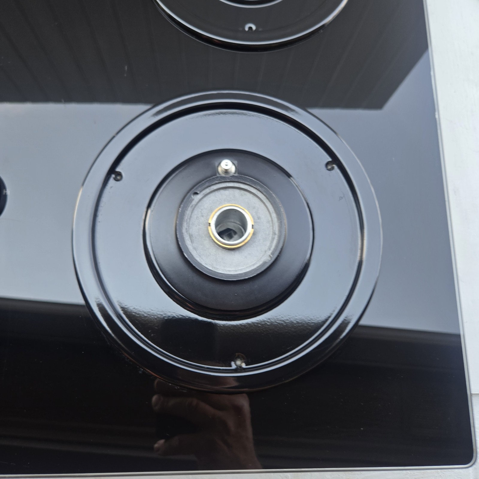 JENN-AIR Black Gas Cook Top CCG4573 Modern Glass 4-Burner  Clean S1