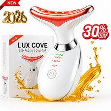 Lux Cove 7-in-1 Therapy Anti Aging Face Neck Massager Electric Face Lift Device