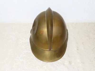 Antiker Helm Feuerwehr Messinghelm wohl um 1900 ! N81 - Bild 1 von 4