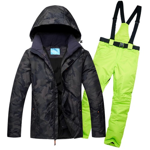 Mens Winter Warm Ski Suits Waterproof Ski Pants Jackets Coat Snowboard Snowsuits - Picture 16 of 29