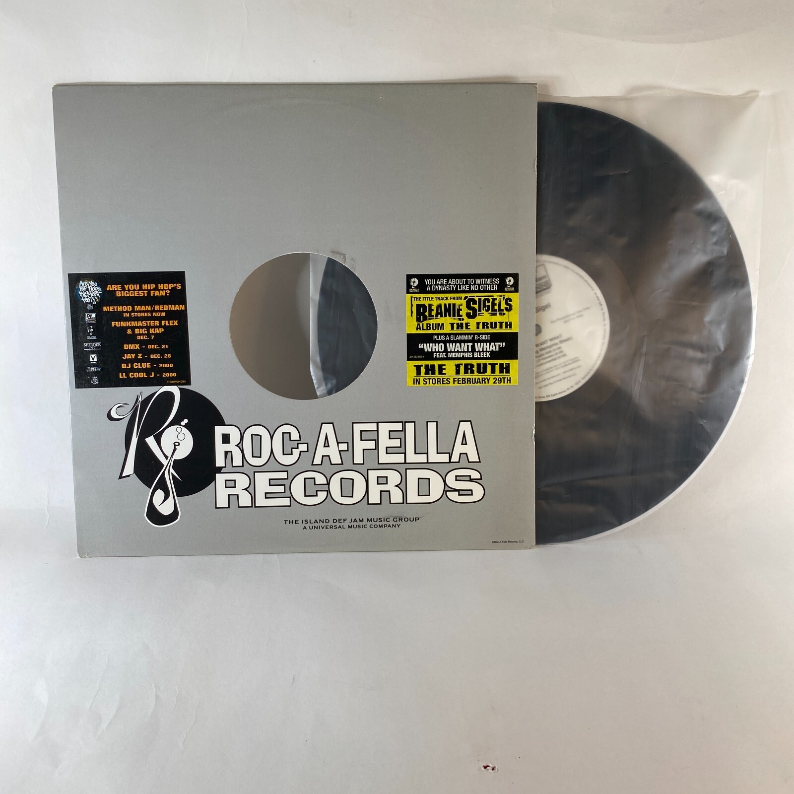 Beanie Sigel Vinyl LP The Truth Who Want What Def Jam 2000 PROMO Single Album-image