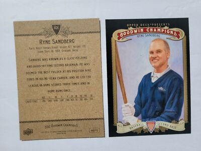 RYNE SANDBERG CARDS You Pick TOPPS Fleer Donruss Leaf 1984-85-6-87-88-89-93 2022
